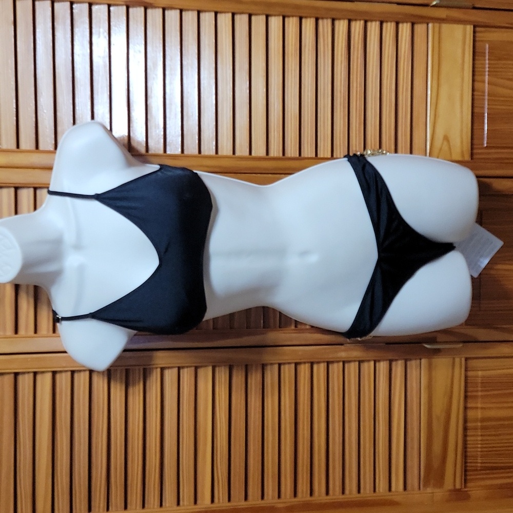 4giveness black swimwear bikini set sz Medium